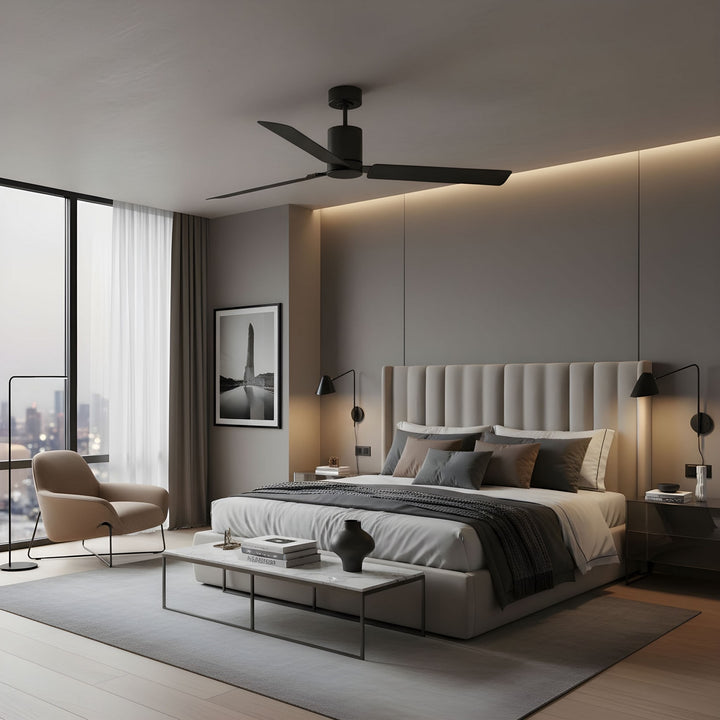 Visual Comfort Fan Canada - 3CCSM62MBKD - 62" Ceiling Fan - Cleancut Smart 62 LED - Midnight Black