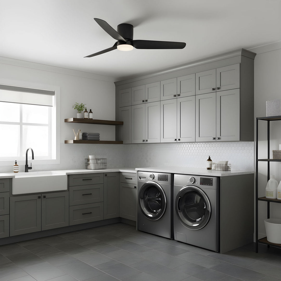 Visual Comfort Fan Canada - 3CGHR56MBKD - 56" Ceiling Fan - Colgin 56 Hugger LED - Midnight Black