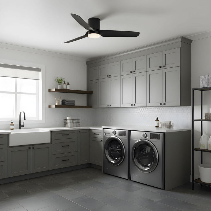 Visual Comfort Fan Canada - 3CGHR56MBKD - 56" Ceiling Fan - Colgin 56 Hugger LED - Midnight Black