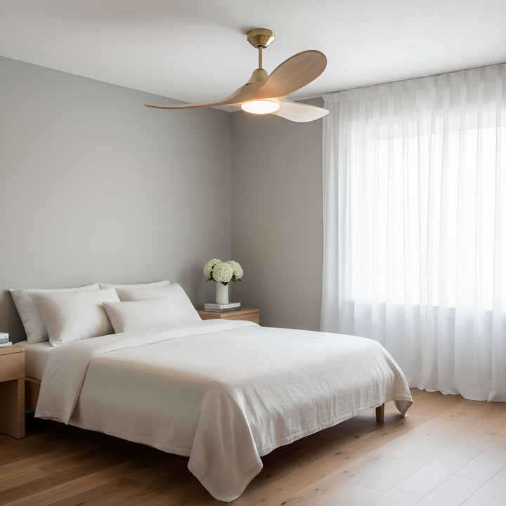 Visual Comfort Fan Canada - 3MAVSM44BBSWWOD - 44" Ceiling Fan - Maverick - Burnished Brass