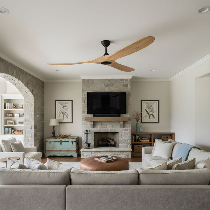 Visual Comfort Fan Canada - 3MAVSM70MBKNH - 70" Ceiling Fan - Maverick Smart 70 - Midnight Black