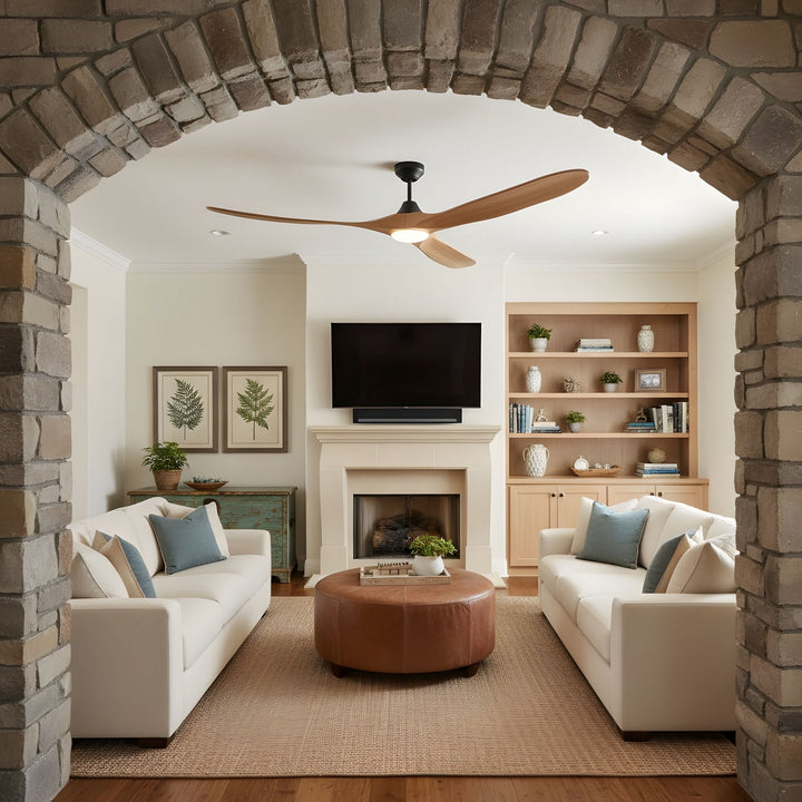 Visual Comfort Fan Canada - 3MAVSM70MBKNHD - 70" Ceiling Fan - Maverick - Midnight Black