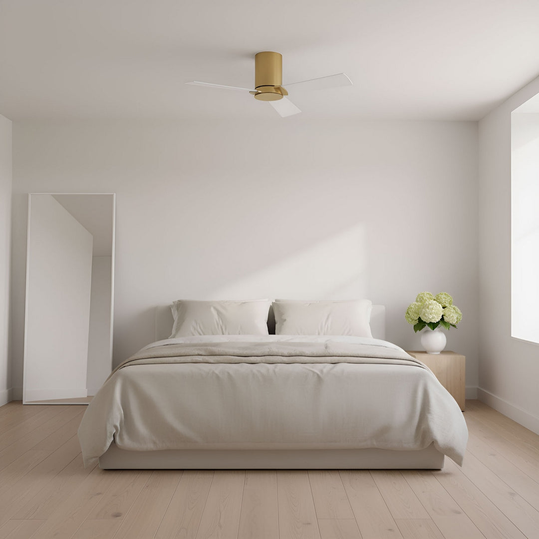 Visual Comfort Fan Canada - 3RZHR32BBS - 32" Ceiling Fan - Rozzen - Burnished Brass