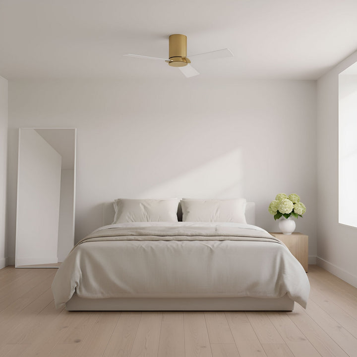 Visual Comfort Fan Canada - 3RZHR32BBS - 32" Ceiling Fan - Rozzen - Burnished Brass