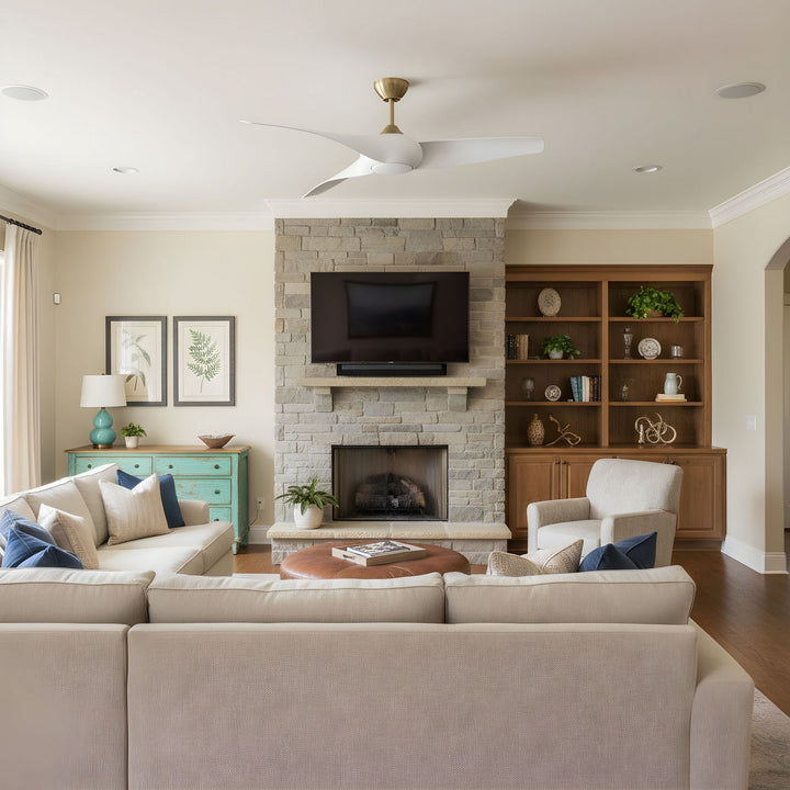 Visual Comfort Fan Canada - 3TNSM52BBSD - 52" Ceiling Fan - Topan - Burnished Brass