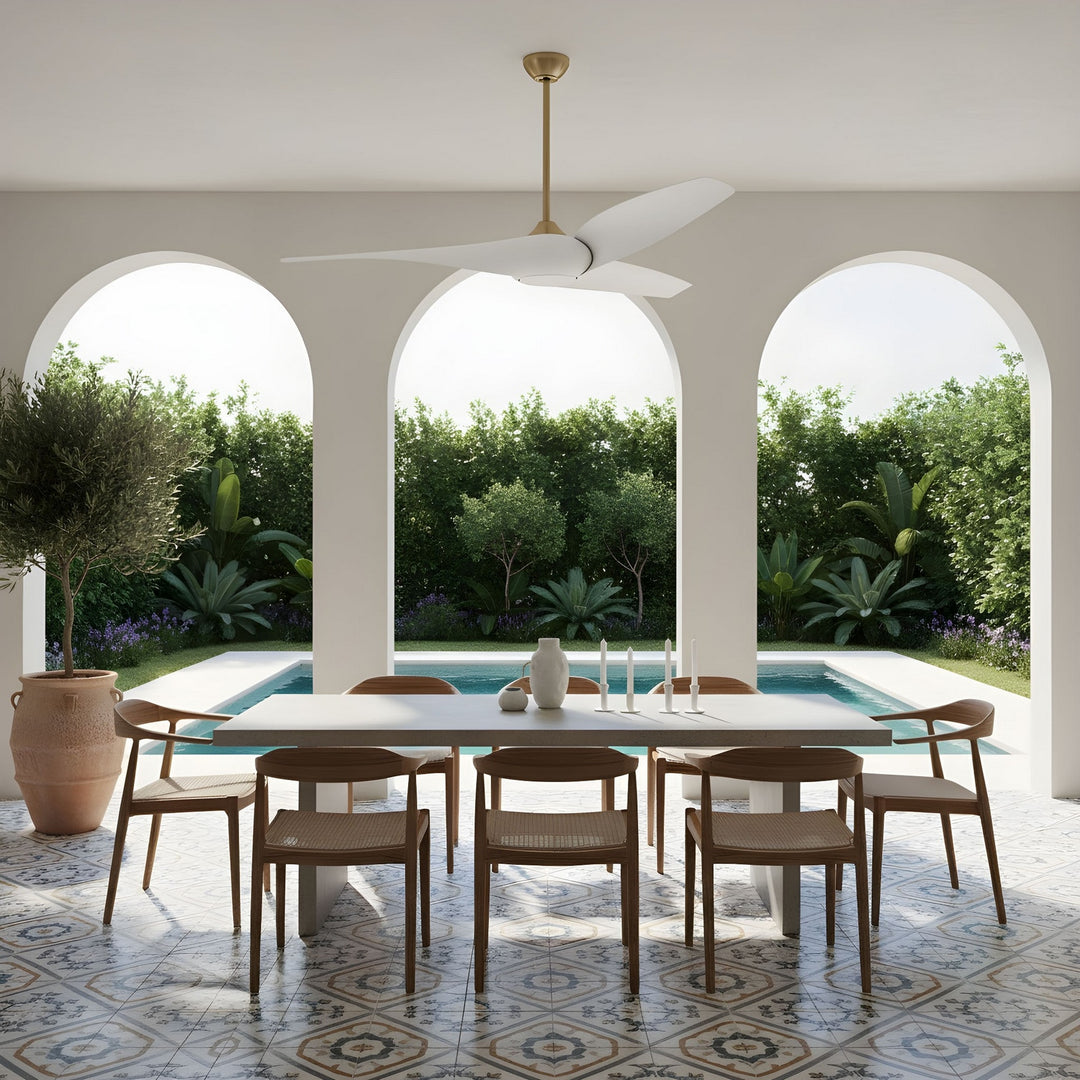 Visual Comfort Fan Canada - 3TNSM60BBSD - 60" Ceiling Fan - Topan - Burnished Brass