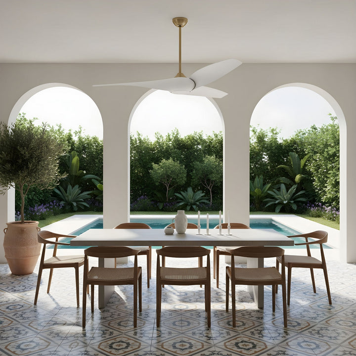 Visual Comfort Fan Canada - 3TNSM60BBSD - 60" Ceiling Fan - Topan - Burnished Brass