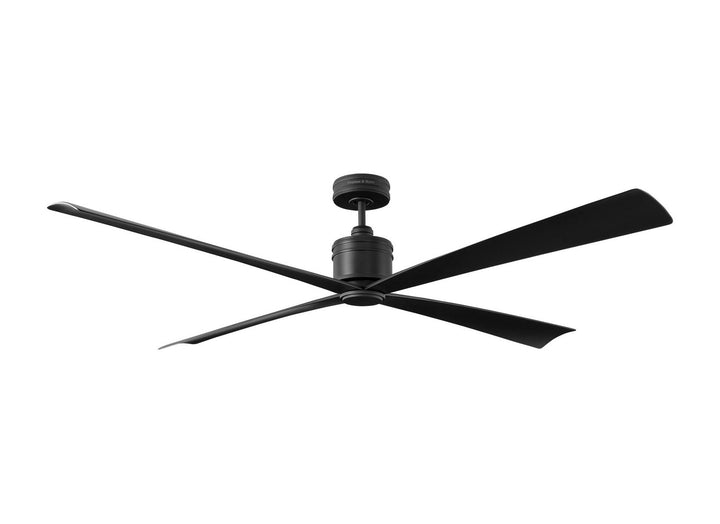 Visual Comfort Fan Canada - 4LNCR72MBK - 72" Ceiling Fan - Launceton - Midnight Black