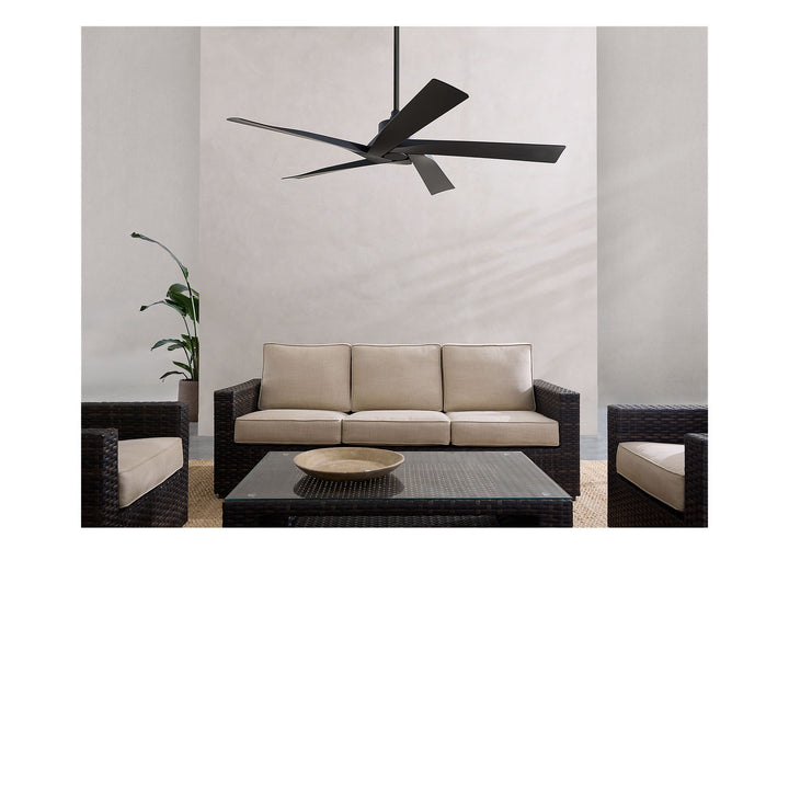 Visual Comfort Fan Canada - 5ASPCR56MBK - 56" Ceiling Fan - Aspen Coastal 56 - Midnight Black
