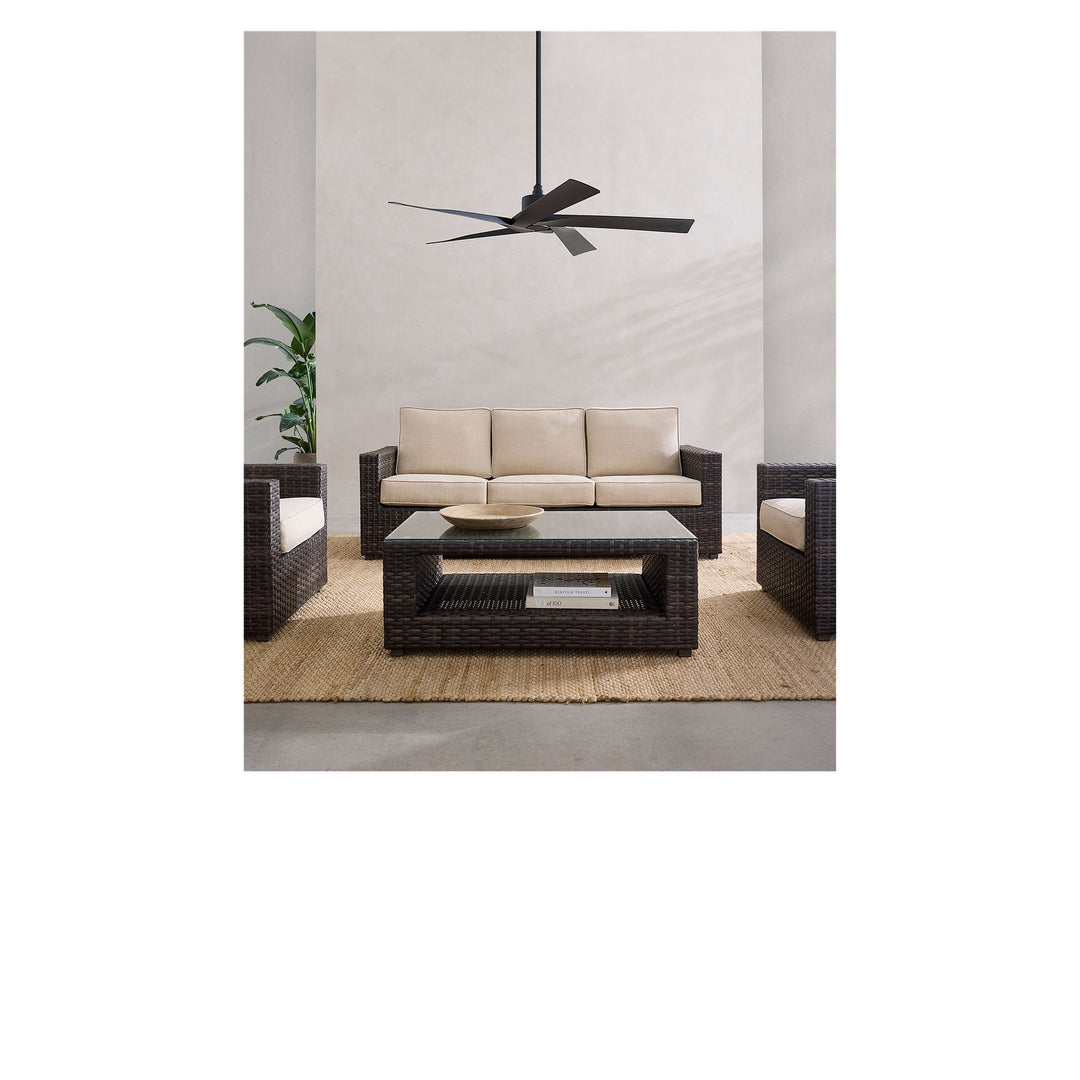 Visual Comfort Fan Canada - 5ASPCR56MBK - 56" Ceiling Fan - Aspen Coastal 56 - Midnight Black
