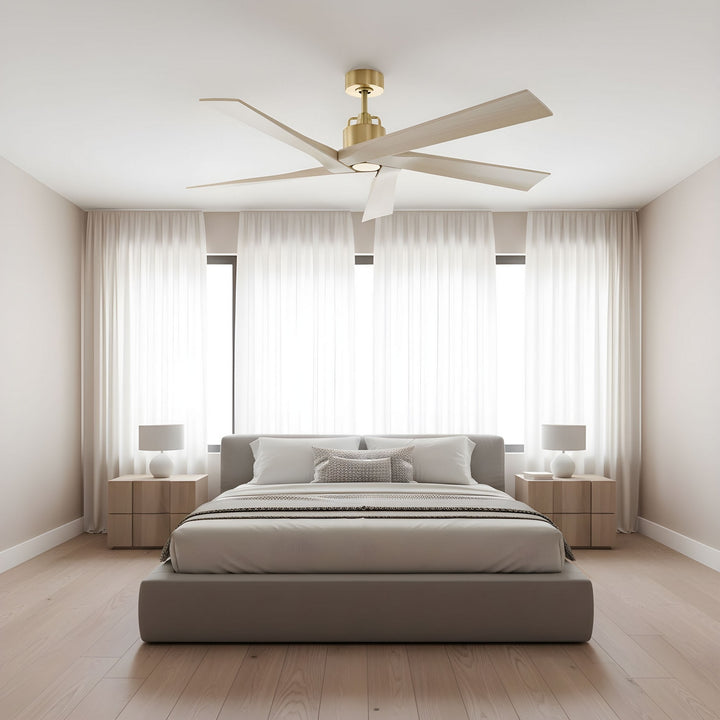 Visual Comfort Fan Canada - 5ASPR56BBSWWO - 56" Ceiling Fan - Aspen - Burnished Brass