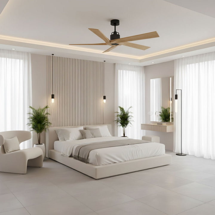 Visual Comfort Fan Canada - 5ASPR56MBKNH - 56" Ceiling Fan - Aspen - Midnight Black