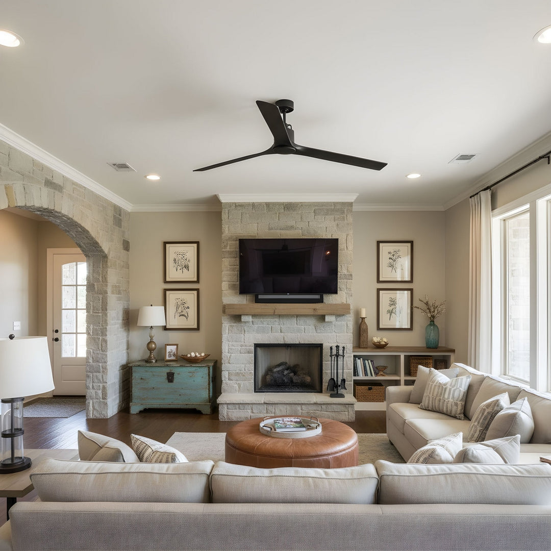 Visual Comfort Fan Canada - 5ASPR84MBK - 84" Ceiling Fan - Aspen - Midnight Black