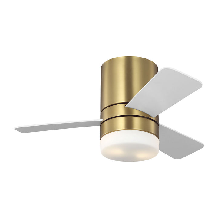Generation Lighting Canada - 3ERHR32BBSD - 32"Ceiling Fan - Era 32 Hugger LED - Burnished Brass