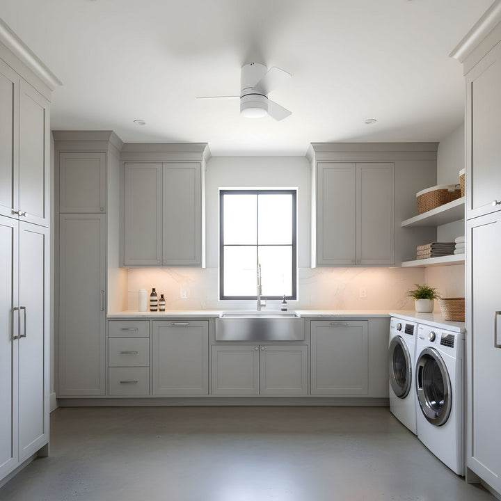 Generation Lighting Canada - 3ERHR32RZWD - 32"Ceiling Fan - Era 32 Hugger LED - Matte White