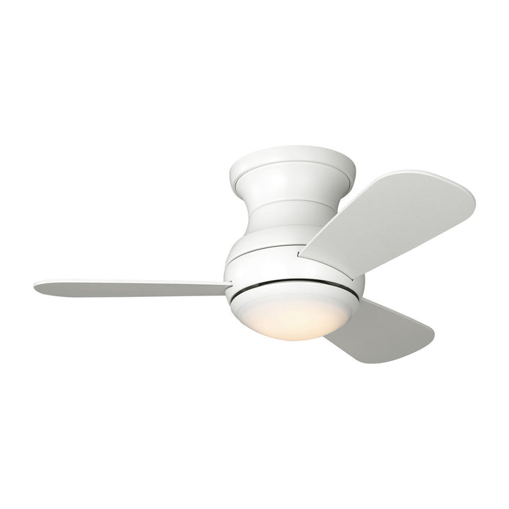 Generation Lighting Canada - 3OBSHR32RZWD - 32"Ceiling Fan - Orbis 32 Hugger LED - Matte White