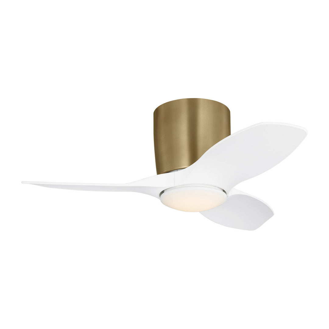 Generation Lighting Canada - 3TTHR32SBD - 32"Ceiling Fan - Titus 32 Hugger LED - Satin Brass