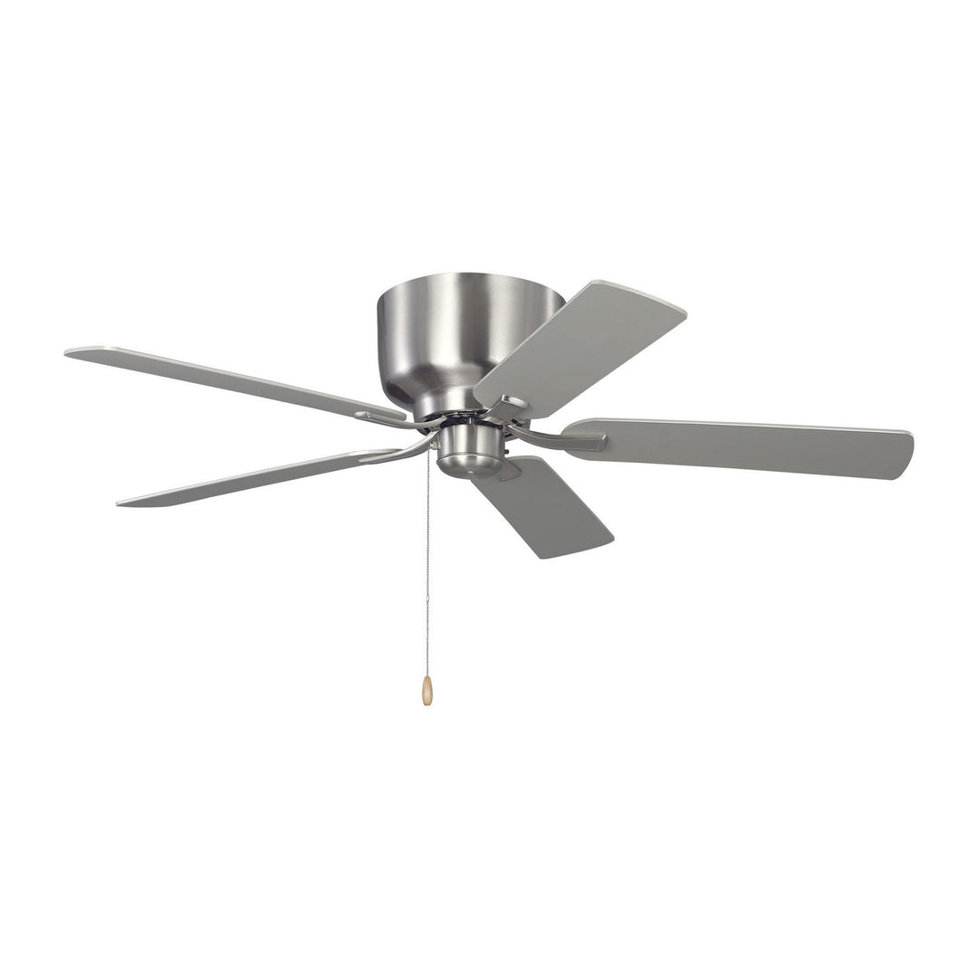 Generation Lighting Canada - 5LDH52BS - 52"Ceiling Fan - Linden 52 Hugger - Brushed Steel
