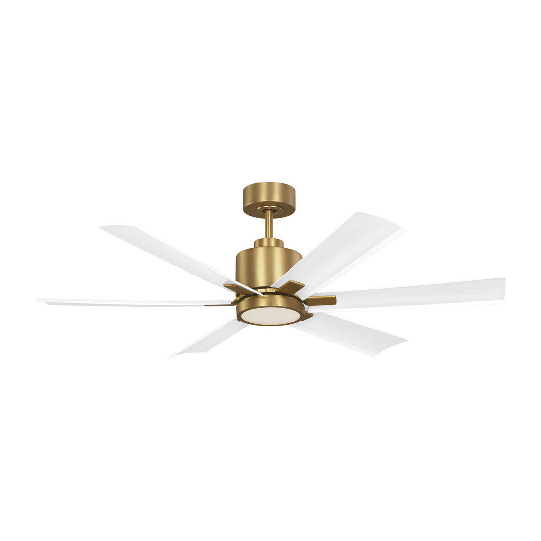 Generation Lighting Canada - 6FLSM52BBSD - 52"Ceiling Fan - Flera Smart 52 LED - Burnished Brass