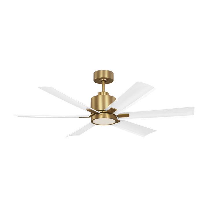 Generation Lighting Canada - 6FLSM52BBSD - 52"Ceiling Fan - Flera Smart 52 LED - Burnished Brass