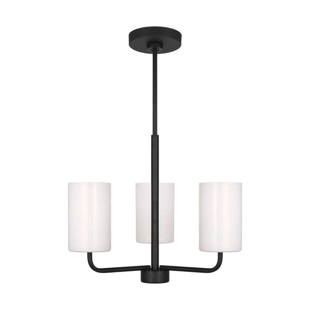 Generation Lighting Canada - GLC1003EN3/MBK - One Light Chandelier - Rhett - Midnight Black