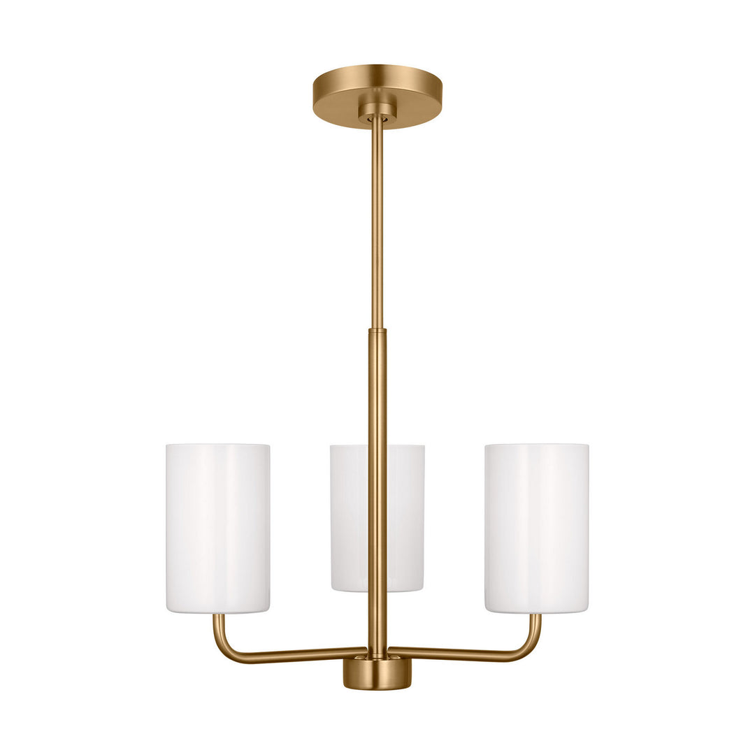 Generation Lighting Canada - GLC1003EN3/SB - Three Light Chandelier - Rhett - Satin Brass