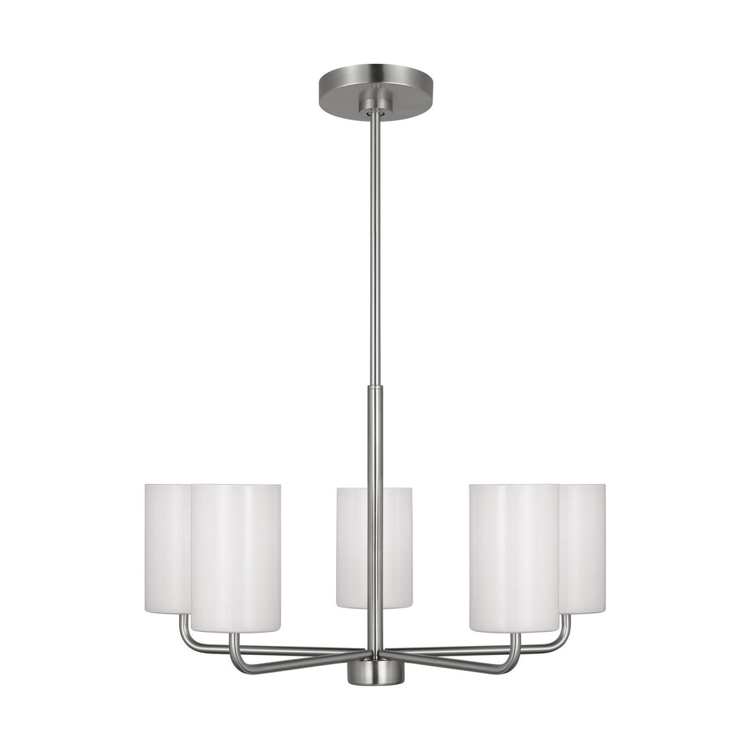 Generation Lighting Canada - GLC1015EN3/BS - Five Light Chandelier - Rhett - Brushed Steel
