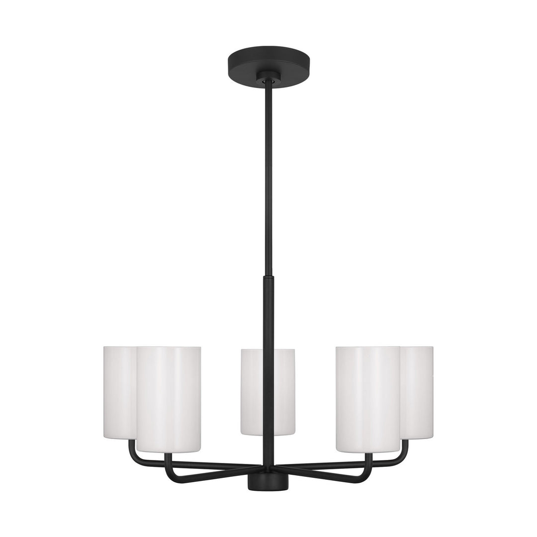 Generation Lighting Canada - GLC1015EN3/MBK - Five Light Chandelier - Rhett - Midnight Black