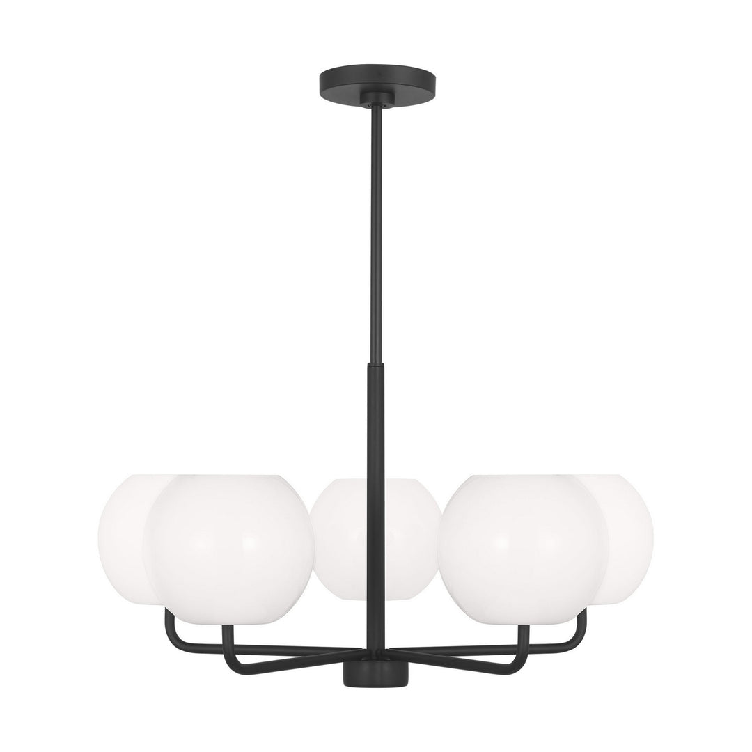 Generation Lighting Canada - GLC1055EN3/MBK - Five Light Chandelier - Rory - Midnight Black