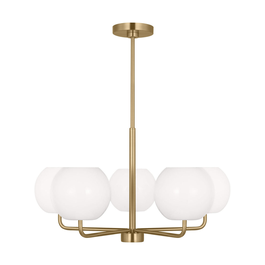 Generation Lighting Canada - GLC1055EN3/SB - Five Light Chandelier - Rory - Satin Brass