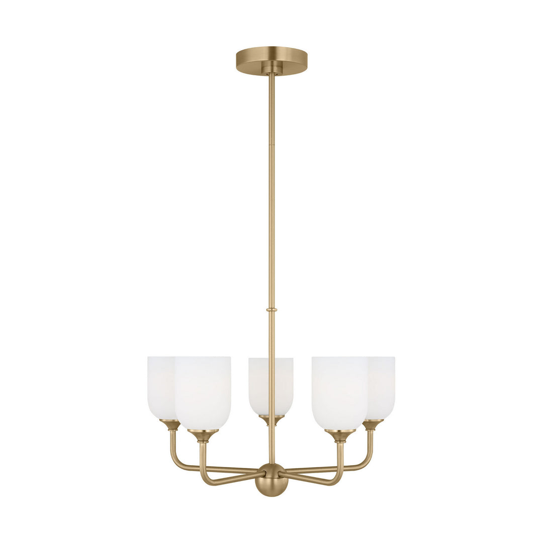 Generation Lighting Canada - GLC1085EN3/SB - Five Light Chandelier - Emile - Satin Brass