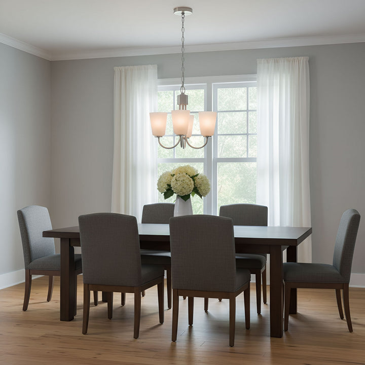 Generation Lighting Canada - GLC1123BS - Three Light Chandelier - Miles - Brushed Nickel