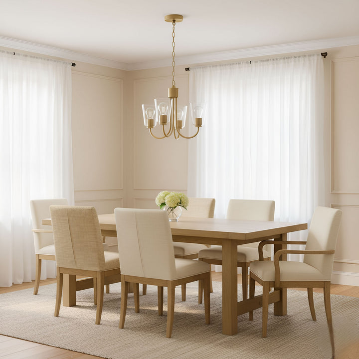 Generation Lighting Canada - GLC1153SB - Three Light Chandelier - Miles - Satin Brass
