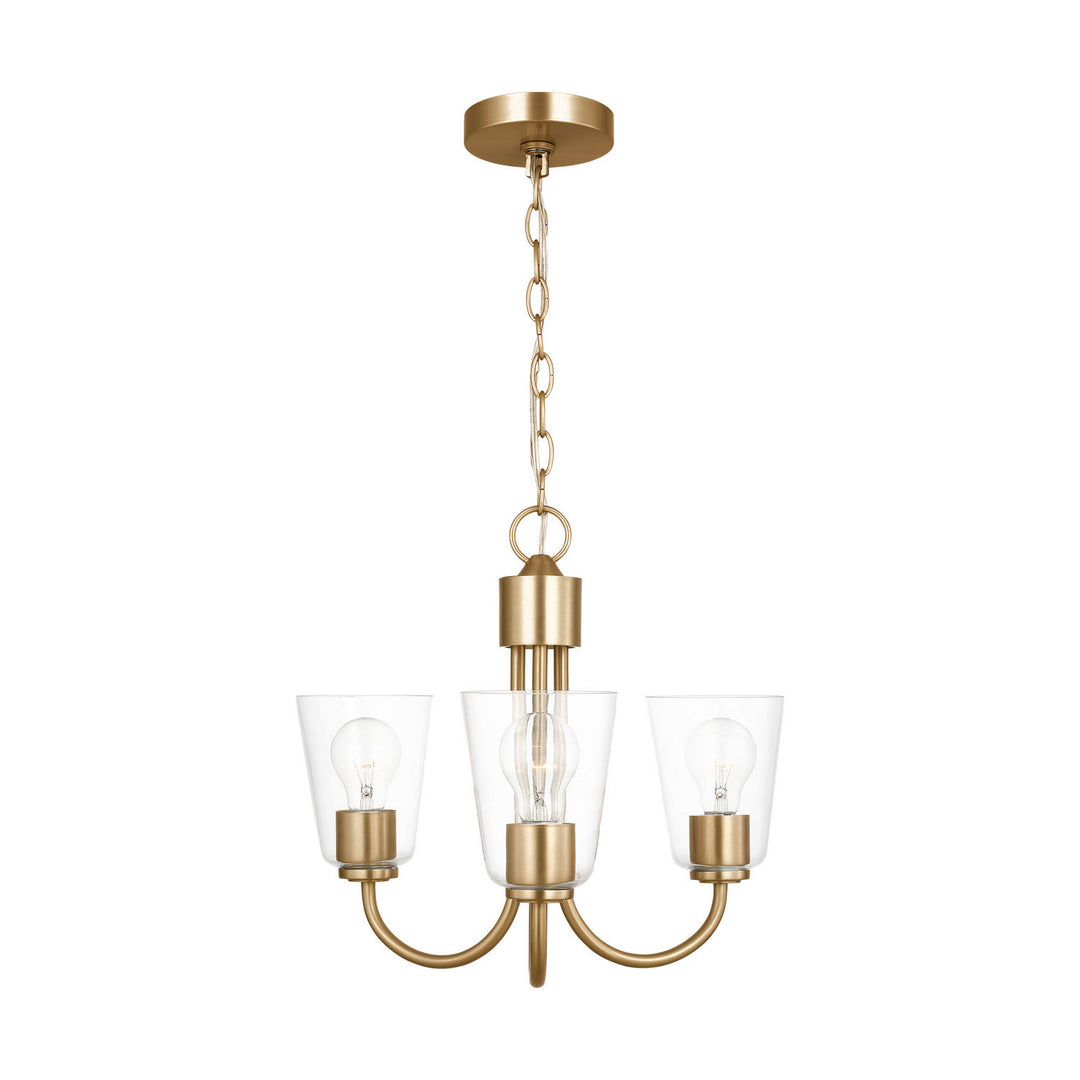 Generation Lighting Canada - GLC1153SB - Three Light Chandelier - Miles - Satin Brass