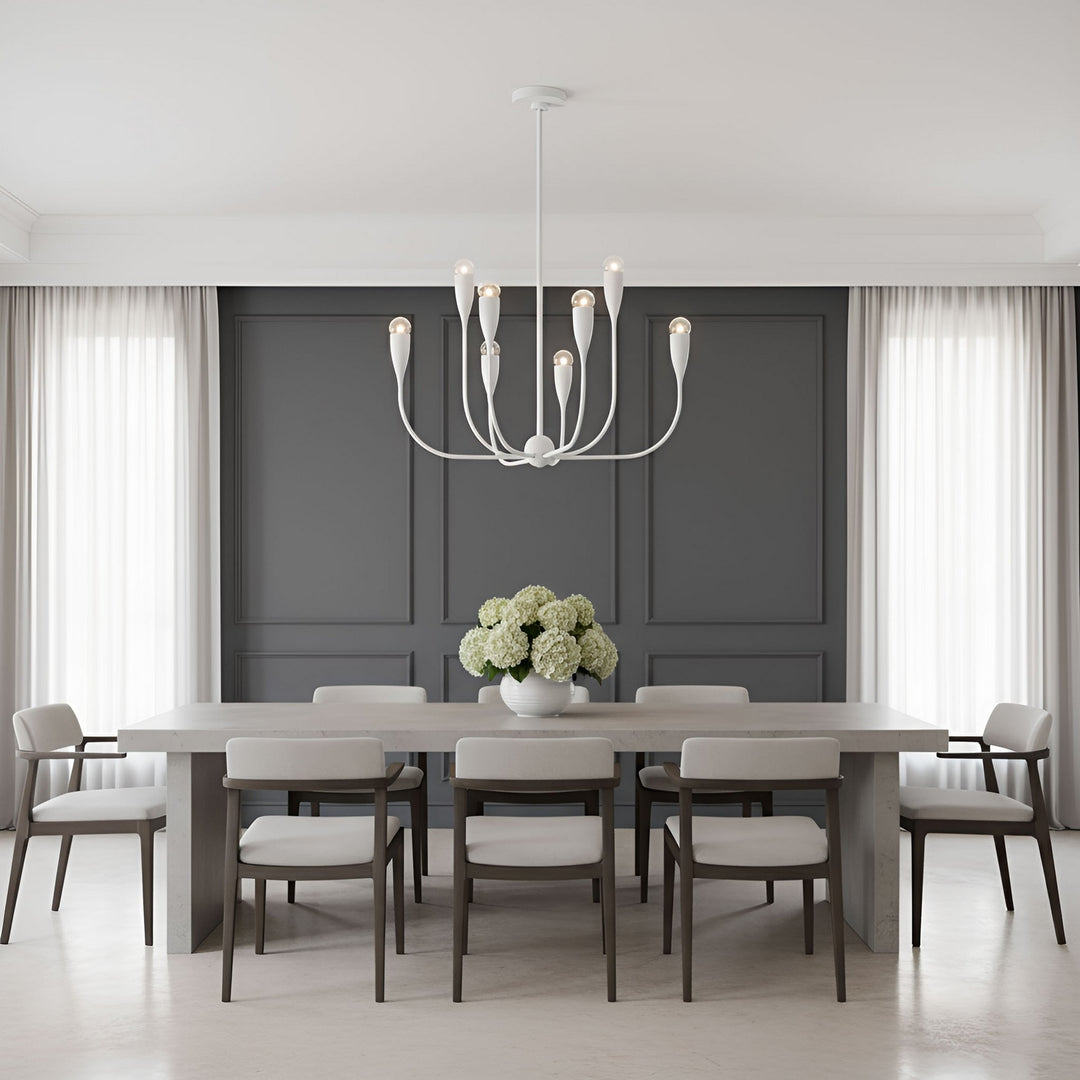 Generation Lighting Canada - GLC1218MWT - Eight Light Chandelier - Maya - Matte White