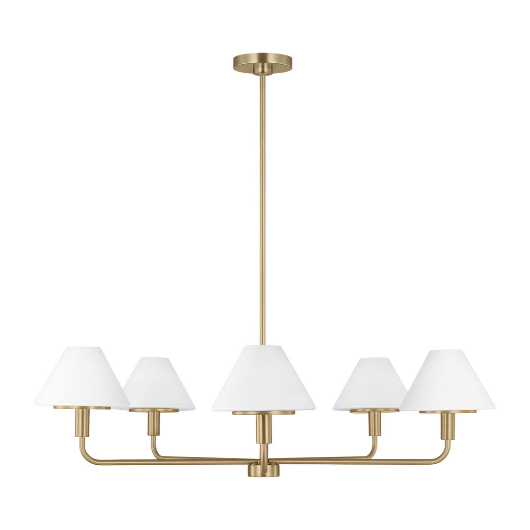 Generation Lighting Canada - GLC1235SB - Five Light Chandelier - Mendota - Satin Brass