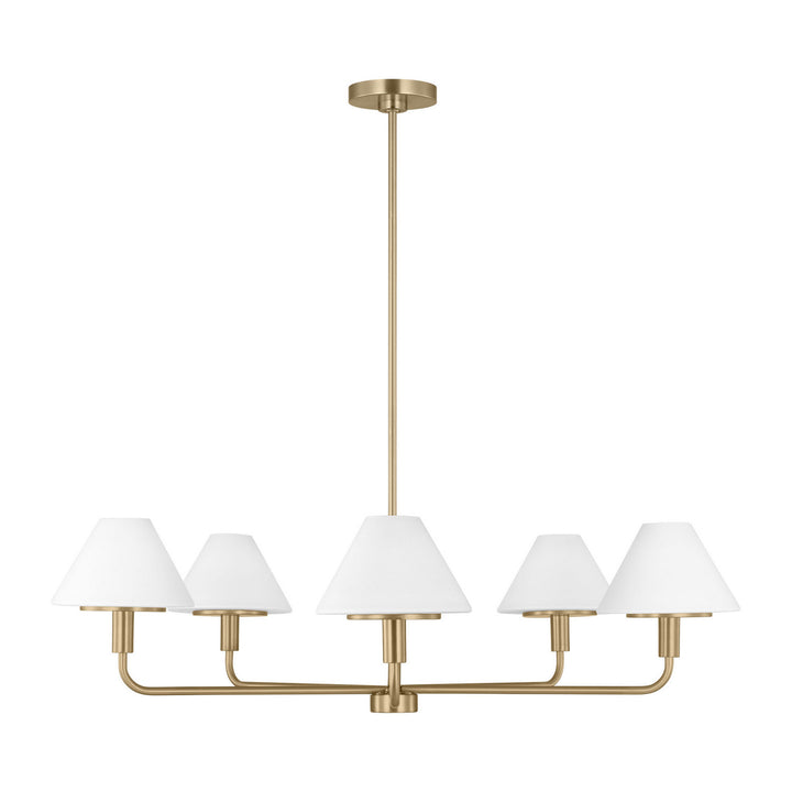 Generation Lighting Canada - GLC1235SB - Five Light Chandelier - Mendota - Satin Brass
