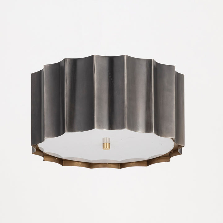 Maxim - 39130GMGLD - Two Light Flush Mount - Allegra - Gunmetal / Gold