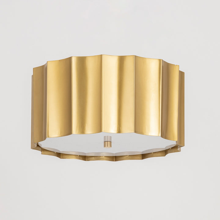 Maxim - 39130WBR - Two Light Flush Mount - Allegra - Weathered Brass