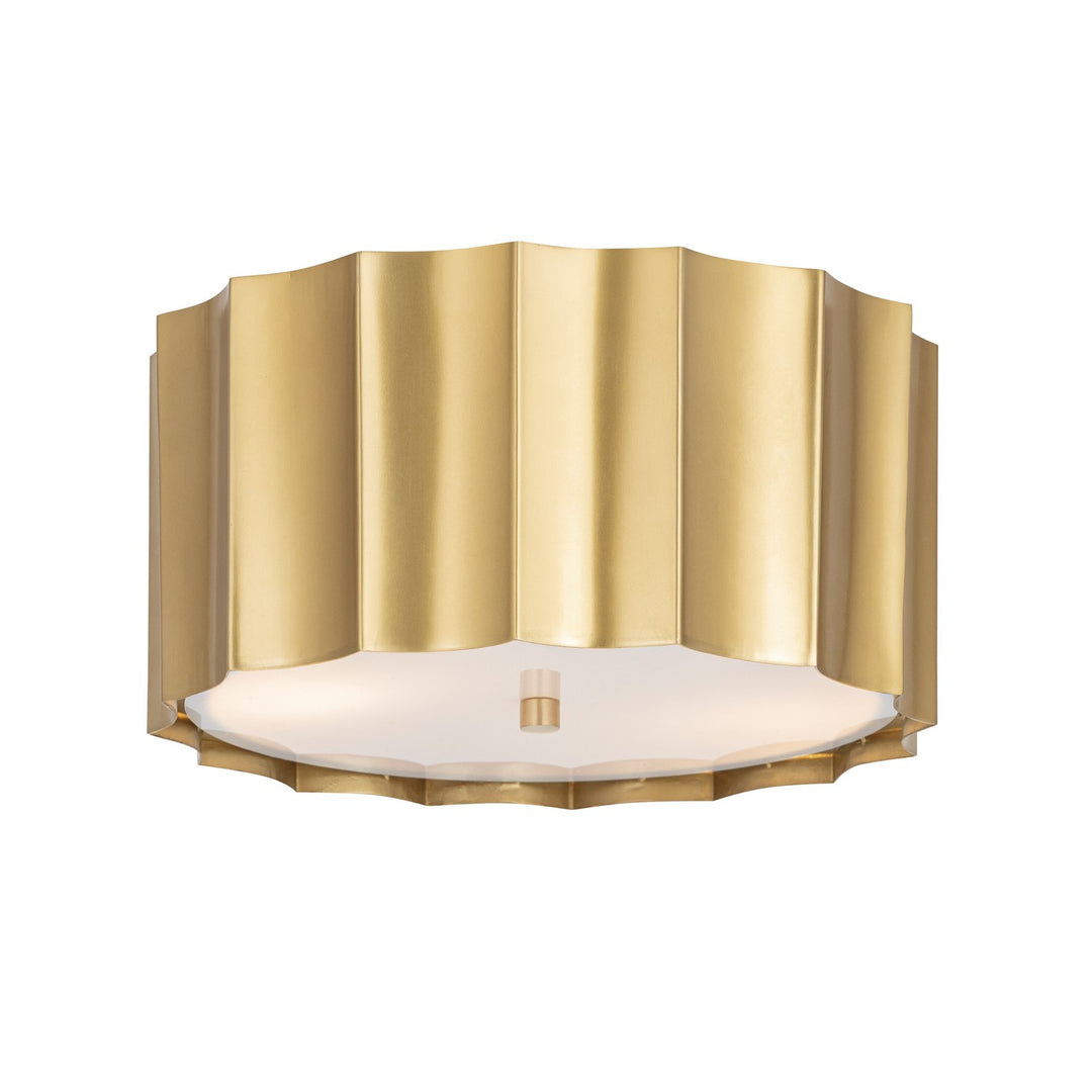 Maxim - 39130WBR - Two Light Flush Mount - Allegra - Weathered Brass