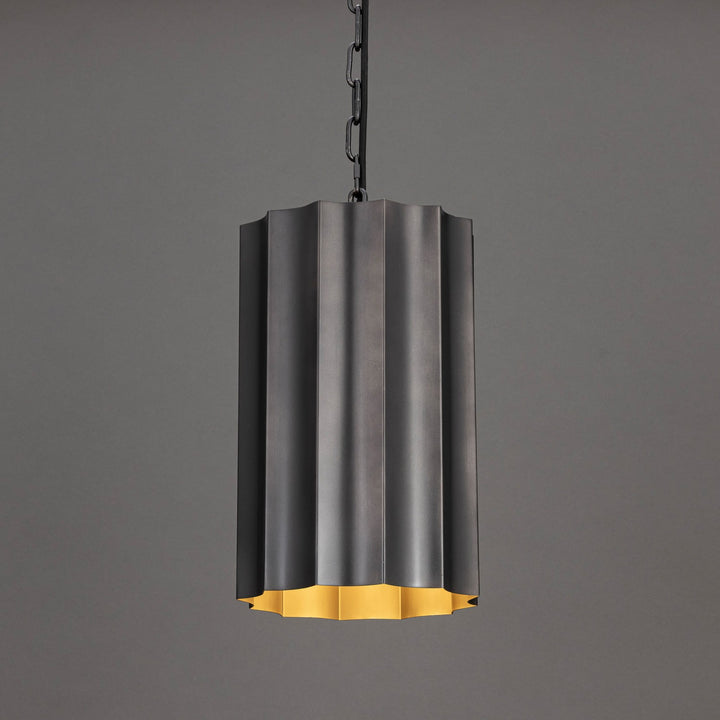 Maxim - 39131GMGLD - One Light Mini Pendant - Allegra - Gunmetal / Gold