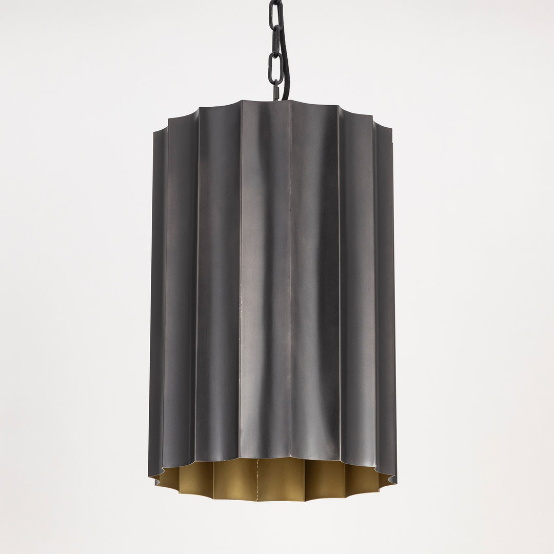 Maxim - 39132GMGLD - One Light Pendant - Allegra - Gunmetal / Gold