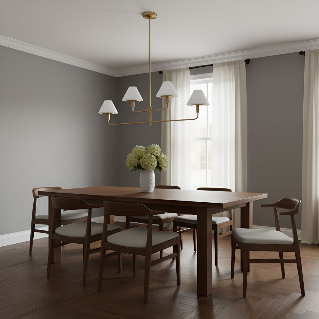 Generation Lighting Canada - GLC1244SB - Four Light Chandelier - Mendota - Satin Brass