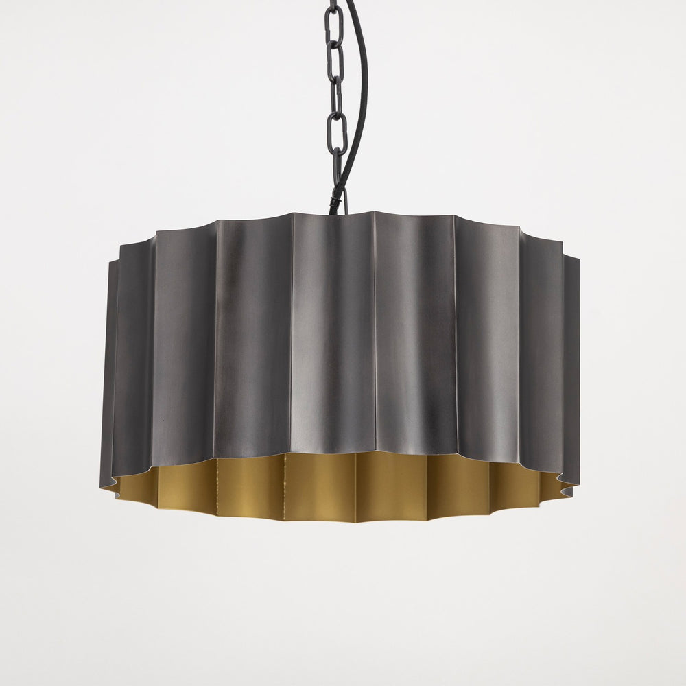 Maxim - 39133GMGLD - One Light Pendant - Allegra - Gunmetal / Gold