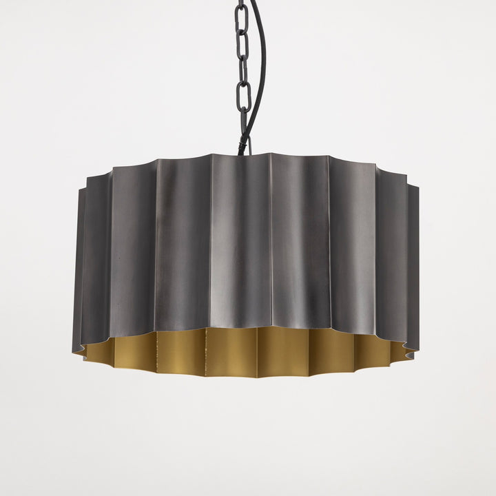 Maxim - 39133GMGLD - One Light Pendant - Allegra - Gunmetal / Gold