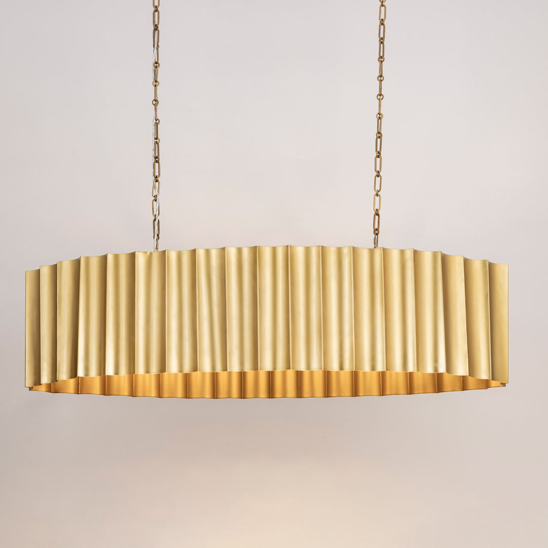 Maxim - 39136WBR - Five Light Linear Pendant - Allegra - Weathered Brass