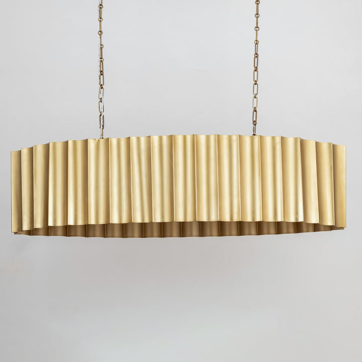 Maxim - 39136WBR - Five Light Linear Pendant - Allegra - Weathered Brass