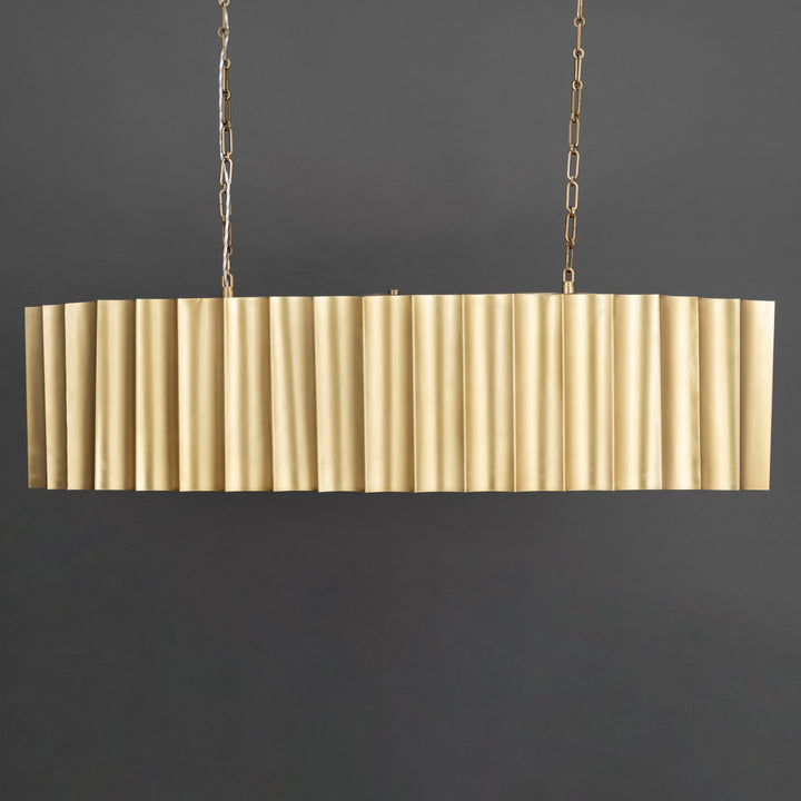 Maxim - 39136WBR - Five Light Linear Pendant - Allegra - Weathered Brass