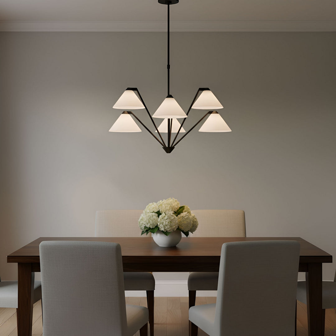 Generation Lighting Canada - GLC1255MBK - Chandelier - Werley - Midnight Black