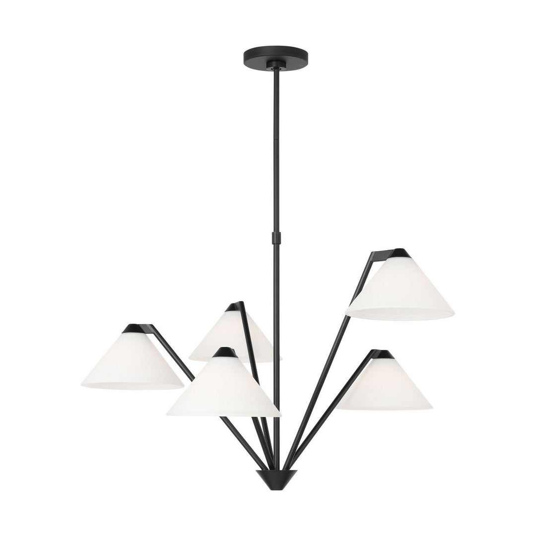 Generation Lighting Canada - GLC1255MBK - Chandelier - Werley - Midnight Black